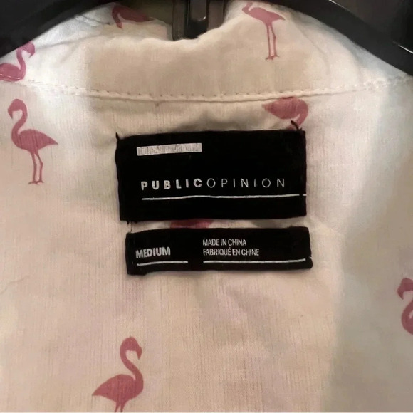 Public Opinion Flamingo‎ Button up - Picture 3 of 5